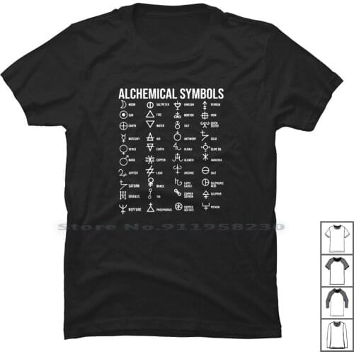 Alchemy Materia Prima T Shirt 100% Cotton Alchemy Symbol Prima Mate Rim Che Pr My Symbol
