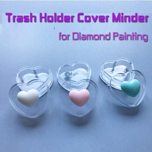 Diamond Painting Rubbish Drills Handy Hearted Collector Cover Minder