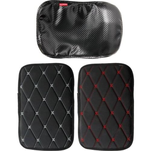 N0HF Auto Center Console Armrest Pad Seat Box Mat Cover Handrail Pillow Protector Universal Armrest Cover Waterproof Cushion