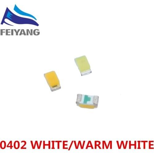 Free shipping 3000PCS SMD SMT 0402 1005 led Ultra Bright Warm white LED lamp light