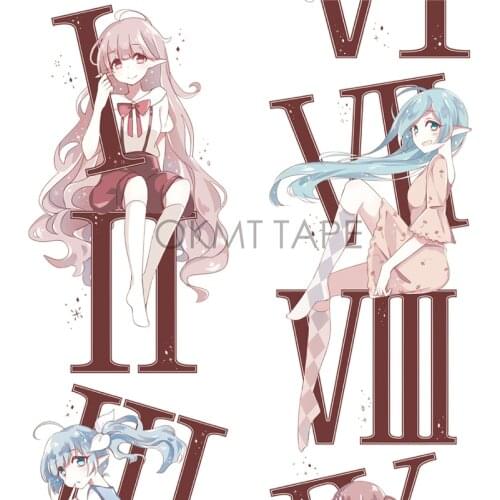 Washi Tape Character Roman Numerals Girl Journal Decoration Stationery Stickers