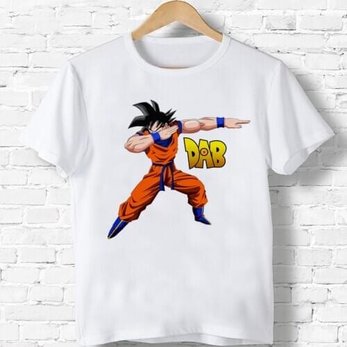 Goku Dab 2 To 9 Years Children Print Cartoon Funny T-Shirts Kids Summer Tops Girls Boy Cartoon T Shirt Baby Clothes
