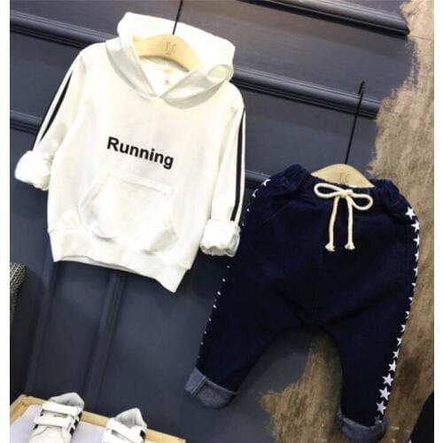 New Autumn Boys Clothing Sets Toddler Infant Kids Baby Boys hoodie+ Pants 2 Pcs boys Clothes Sets