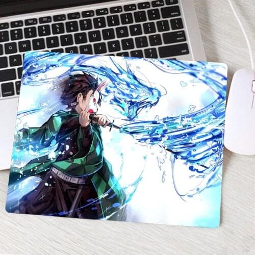 Kimetsu No Yaiba Padmouse Gaming Keyboard Mousepad Game Mouse Pad Gamer Computer Desk Anime Mat Notbook Mousemat Pc 22X18CM
