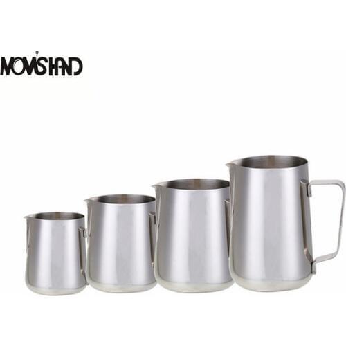 Stainless Steel Coffee Pitcher Barista 150ml 350ml 600ml Kitchen Home Craft Coffee Latte Milk Frothing Jug