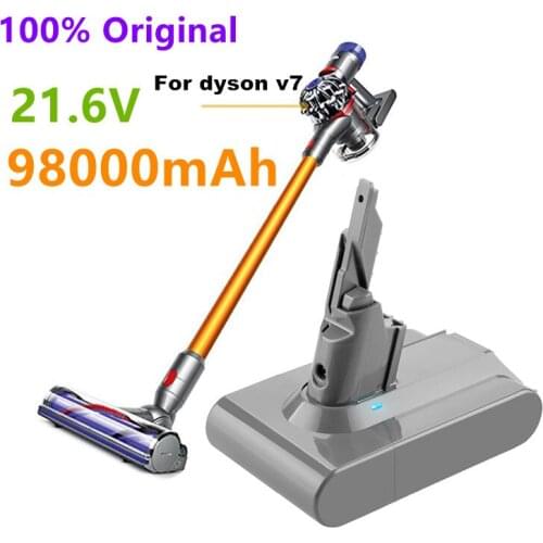 New Dyson V7 Battery 21.6V 98000mah Li-ion Rechargeable Battery for Dyson V7 Animal Battery Pro Vacuum Cleaner Replacement