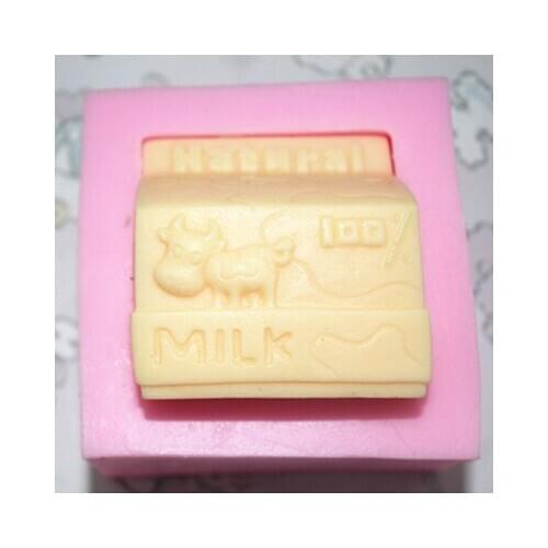 Milk cartons shape Silicone soap mold fondant cake mold handmade clay resin craft mold DIY tool