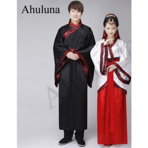 Hanfu Men Woman Stage Dance Dress Chinese Traditional Costumes New Year Adult Tang Suit Performance Hanfu Female Cheongsam C187