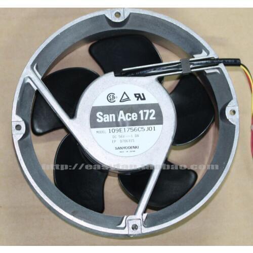 NEW SANYO DENKI SAN ACE 109E1756C5J01 aluminum 17CM 17251 3lines DC56V 1.0A cooling fan