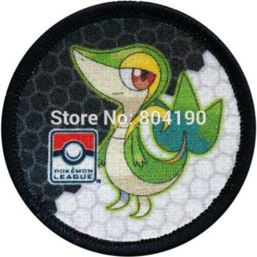 Snivy League Patch Go Iron On Patch Woven Emblem applique Costume Cosplay Team party favor birthday gift