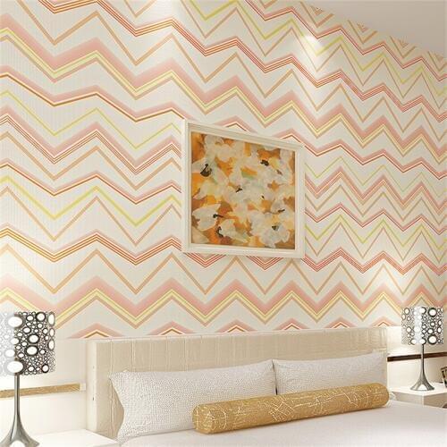 Beibehang Abstract lines non-woven wallpaper Modern minimalistic 3D wavy lines Living room Bedroom TV background 3d wallpaper