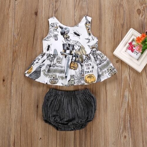 Halloween Newborn Baby Clothesbaby Girl Romper Summer Baby Jumpsuit Outfit Set