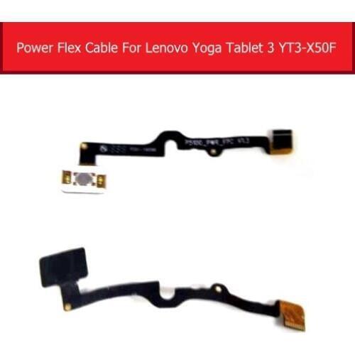 Genuine On power flex cable For Lenovo Yoga Tab 3 YT3-X50M X50F X50L P5100 side key switch button flex ribbon replacement repair