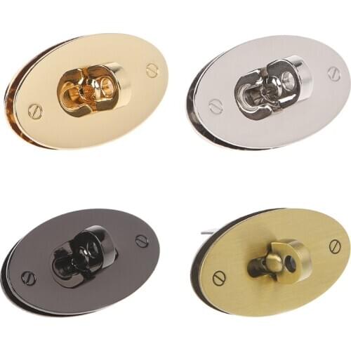 Oval Twist Lock Bag Case Catch Buckle Clasp For Handbags Accessories DIY Craft LX9F