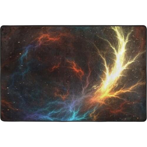 Suitable for home decoration Living Room,Kitchen,Bedroom,Outdoors, Picnics Universe,Stars,Galaxies Flange Velvet Non-Slip Carpet