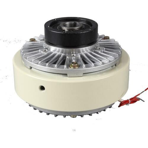 Hollow shaft magnetic powder clutch 0.6KG-20KG magnetic powder brake 24V motor tension control dynamic powder single brake