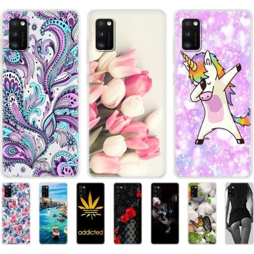 Silicon Case For Samsung Galaxy A41 Case Bumper Soft Phone Cover For Samsung A41 6.1" GalaxyA41 A 41 A415 SM-A415fzwmser Coque