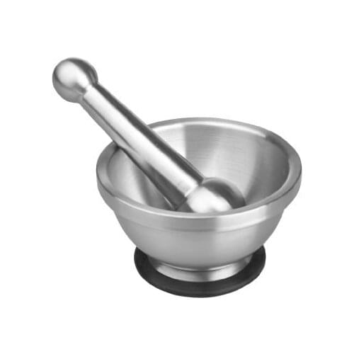 Ibili 722600-prism mortar, stainless steel, 12x8 cm