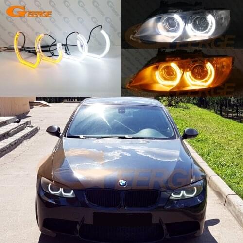 Ultra Bright DTM M4 Style LED Angel Eyes halo rings Day Light turn signal For BMW 3 Series E90 E91 E92 E93 M3 Coupe cabriolet