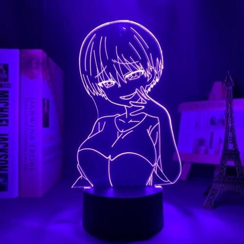 Uzaki Chan Wants To Hang Out Led Night Light for Bedroom Decor Gift Nightlight Anime 3d Lamp Uzaki Chan Wants To Hang Out