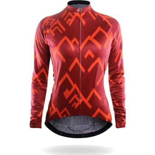 Racmmer 2018 Long Sleeve Cycling Jersey Women Mtb Cycling Clothing Bicycle Ropa Maillot Ciclismo Sportwear Bike Clothes #WL-05