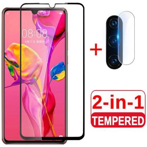 2 in 1 Tempered Glass for huawei p30 lite camera lens back cover for huwei p30 pro p 30 light 30lite 30pro Screen Protector