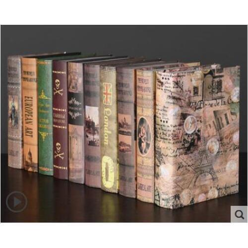 10pc Book The European war and peace props Fake simulation photography window model decoration book