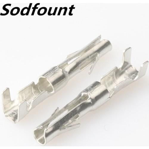 100pcs H62 brass tinned 2.3mm automotive terminal Automotive connector female terminal DJ222A-2.3A