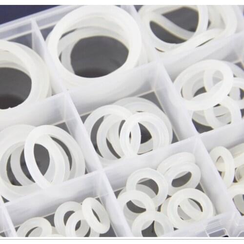 100 PCS Silicone Rubber Sealing Strips O Ring Seal Kit Oring O-ring Set CS 3mm 15 Sizes