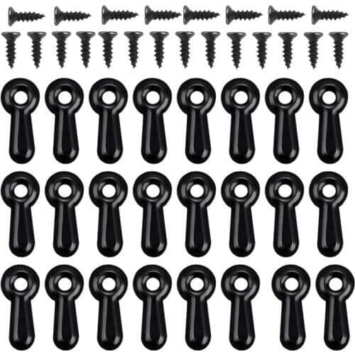 300 Picture Turn Button Fasteners Photo Frame Hardware and 300 Screws for Craft, Hanging, Drawing, Black
