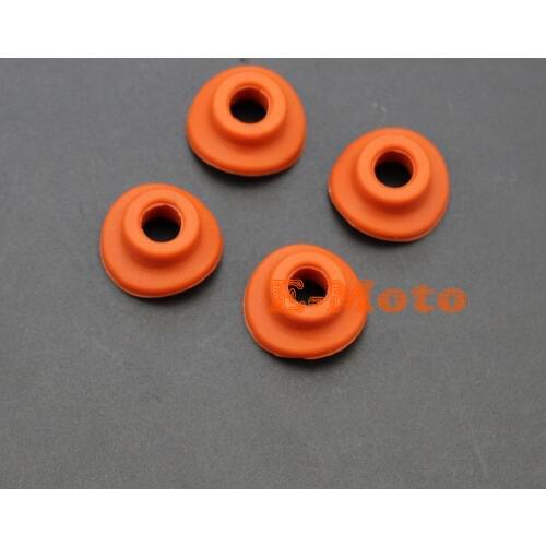 4PCS Silicone Tyre Air Valve Cap Seal Gasket Washer For Motorcycle Dirt Bike Motocross