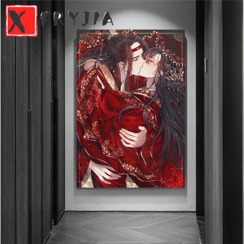 5D diamond painting mo dao zu shi Wei Wuxian Lan Wangji cross stitch DIY craft square drill full diamond embroidery mosaic decor