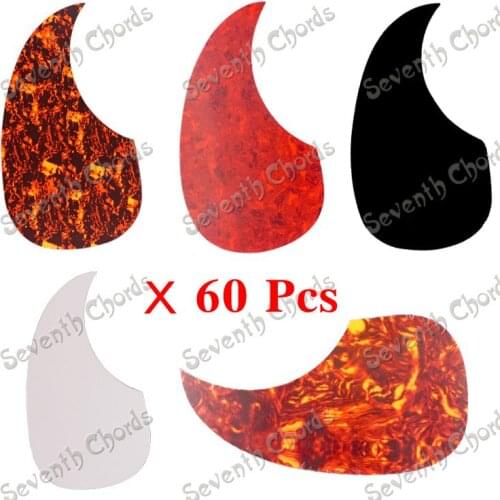 60 Pcs Drop Shape Left handed Acoustic Guitar Pickguard Pick Guard Anti-scratch Plate For 40 " 41 " guitar