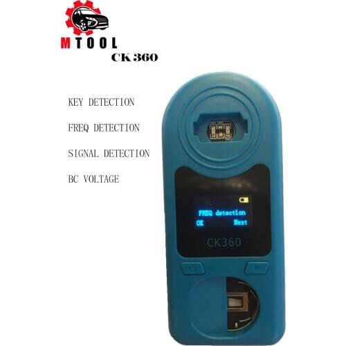 Auto Key Frequency Detector CK360 Easy Check Remote Control Remote Key Tester for Frequency 315Mhz-868Mhz & Key Chip & Battery