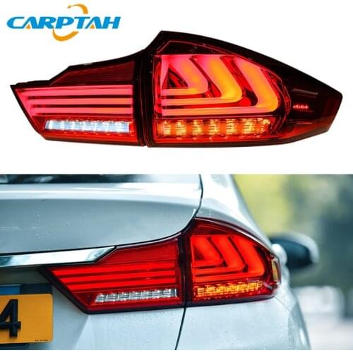 Car Accessory For Honda City Grace 2015 - 2018 LED Taillight Tail Lights Rear Fog Lamp Dynamic Turn Signal Reverse Brake Light
