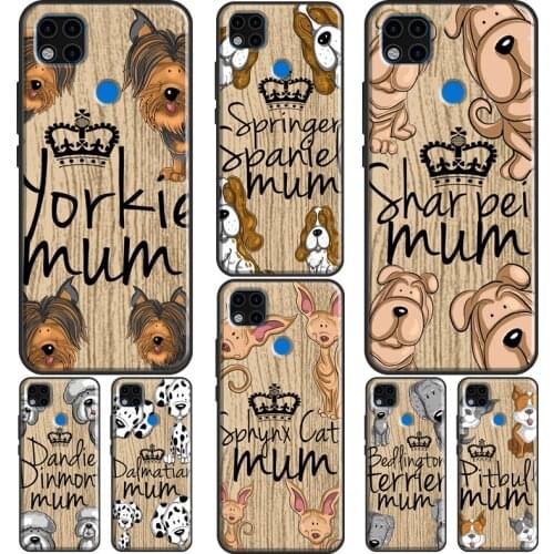 Shar pei dog English Springer Mum mummy Phone Case For Xiaomi Redmi Note 10 Pro 8T 9S 8 9 Pro Cover For Redmi 9 9T 9A 9C 8A K40