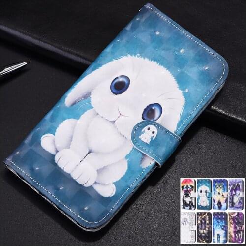 Redmi 9 8 8A 7A Note 9 Pro 9S Note 8 Pro Cute Rabbit Wallet Case For Xiaomi Poco X3 NFC M3 10T Pro mi 10 Ultra Stand Cover etui