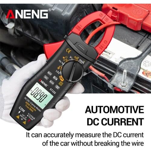 ANENG ST192 Digital Clamp Meters Multimeter AC/DC Current 60A/600A Tester 6000 Counts True RMS Capacitance NCV Ohm Hz Transistor