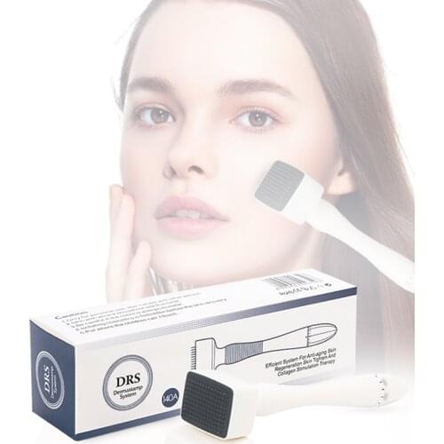 Derma Roller Adjustable Length DRS 140 Facial Microneedle Dermaroller Stamp for Face Massage Anti-Aging Skin Care Beauty Tools