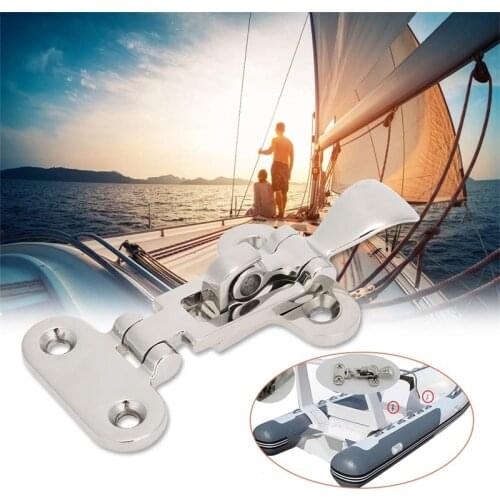 2 Pcs Buckle Lock Anti-Rattle Latch Lockable Hold Down Clamp Stianless Steel Mirror Polishing Boat Yacht Rv Caravan Accessories