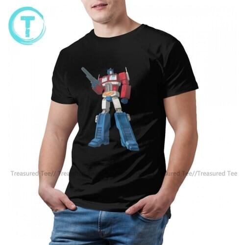 Transformer Tshirt Casual 100 Cotton Short Sleeve T Shirt Printed Classic T-Shirt Man 4xl