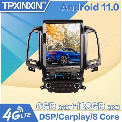 Android 11 For Hyundai Santa Fe 2006 2007 2008 -2012 car stereo auto radio GPS navigator Video Audio Receiver Head Unit