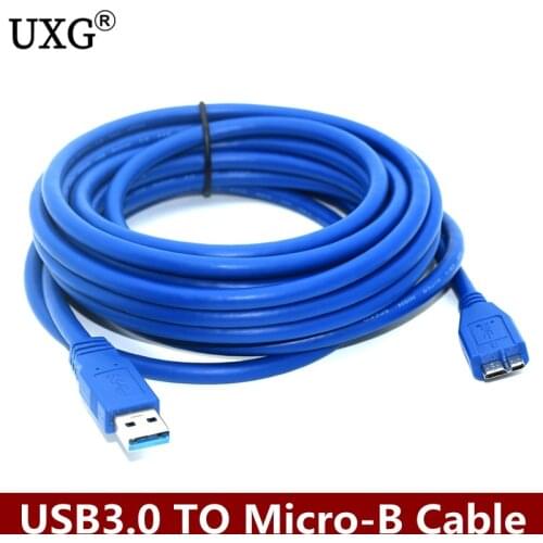 1M / 1.5M - USB 3.0 SuperSpeed A Male to Micro B Male Device Cable for Samsung Galaxy S5 / Galaxy Note 3 III N9000