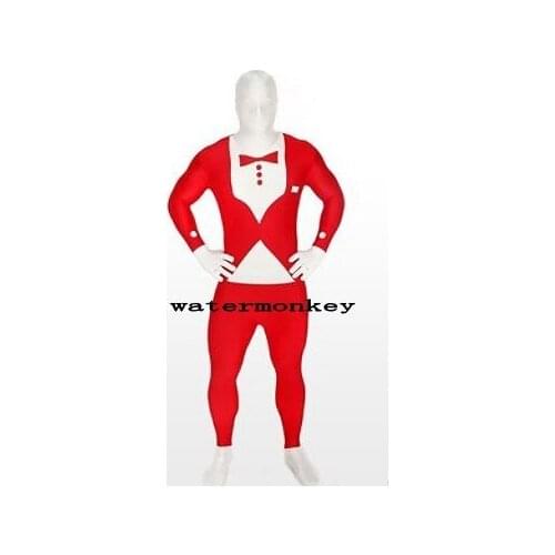 Halloween cosplay Gentleman Slender tights jumpsuit Bodysuit Zentai Suits Fancy for women men kids