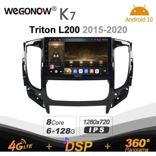 Ownice K7 Android 10.0 Car Radio Stereo for Mitsubishi Triton L200 2015 - 2020 4G LTE 360 2din Auto Audio System 6G+128G