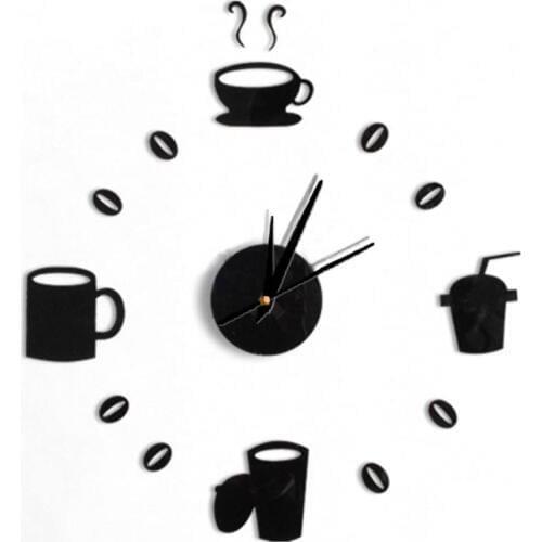 Wall Clock Watch Clocks 3d Diy Acrylic Mirror Stickers Living Room Quartz Needle Europe Horloge Free Shipping Home Decoration