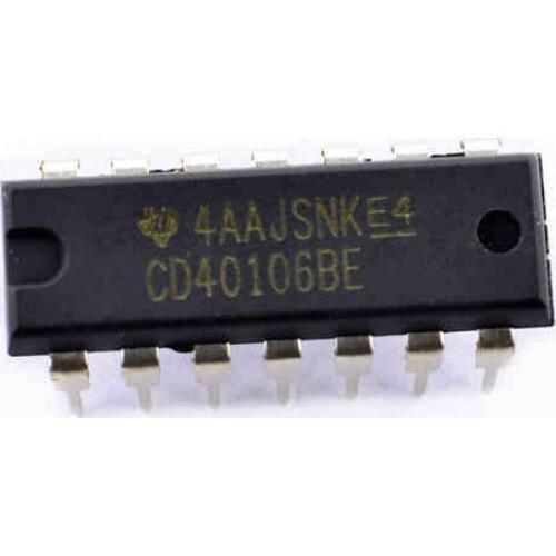 New CD40106 DIP14 six Schmidt trigger CD40106BE DIP-14