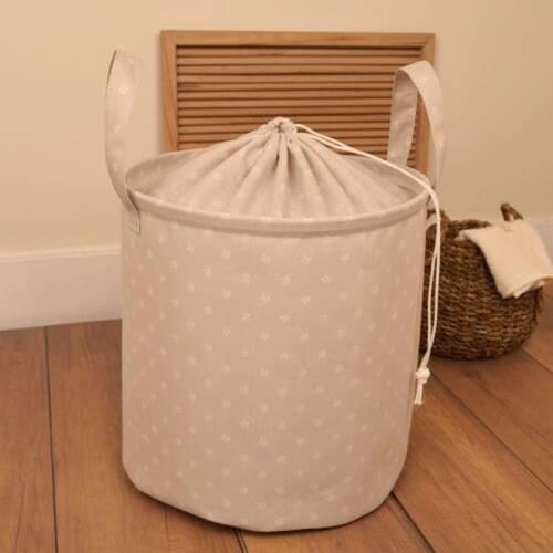 Favore Casa Laundry Basket 36x40 Beige Multi-Purpose Practice Foldable Bathroom Bedroom Childrens Room