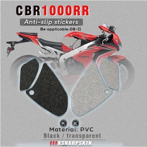 Motorcycle Non-slip Sticker Grips Protector Sticker Decal Gas Knee Grip Tank Traction Pad decals For HONDA 08-11 CBR1000RR