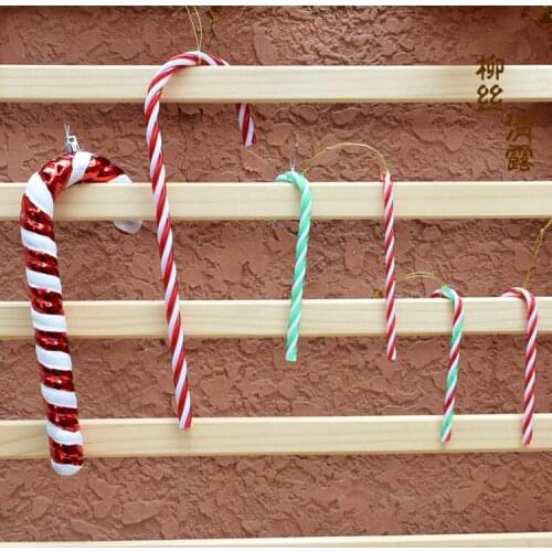 Christmas cane pendant candy decorations red and white decoration props exquisite ornaments